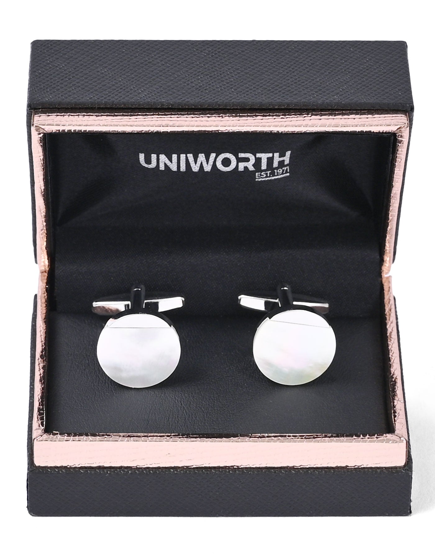 White Circle Cufflink