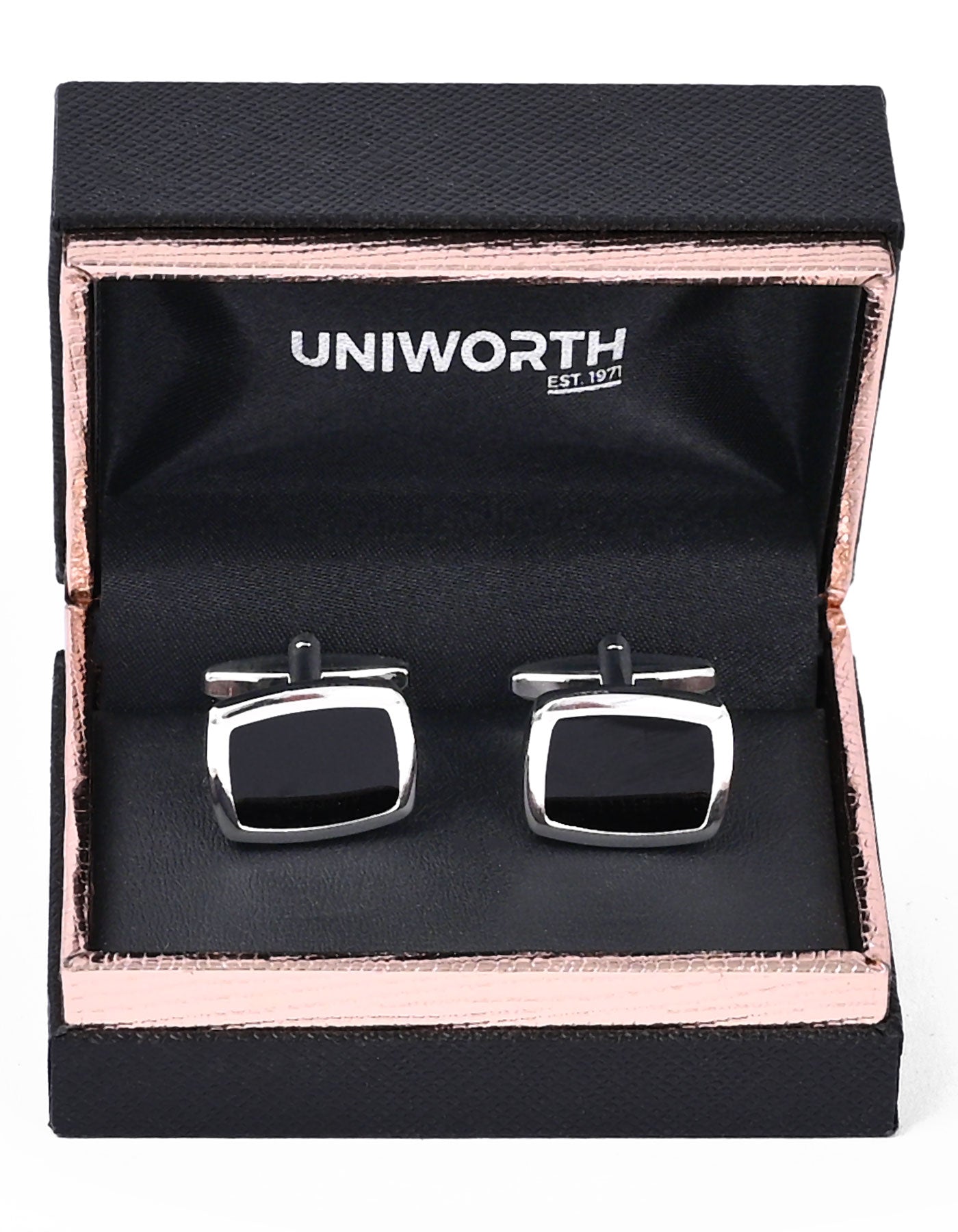 Black Rectangle Cufflink
