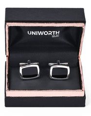 Black Rectangle Cufflink