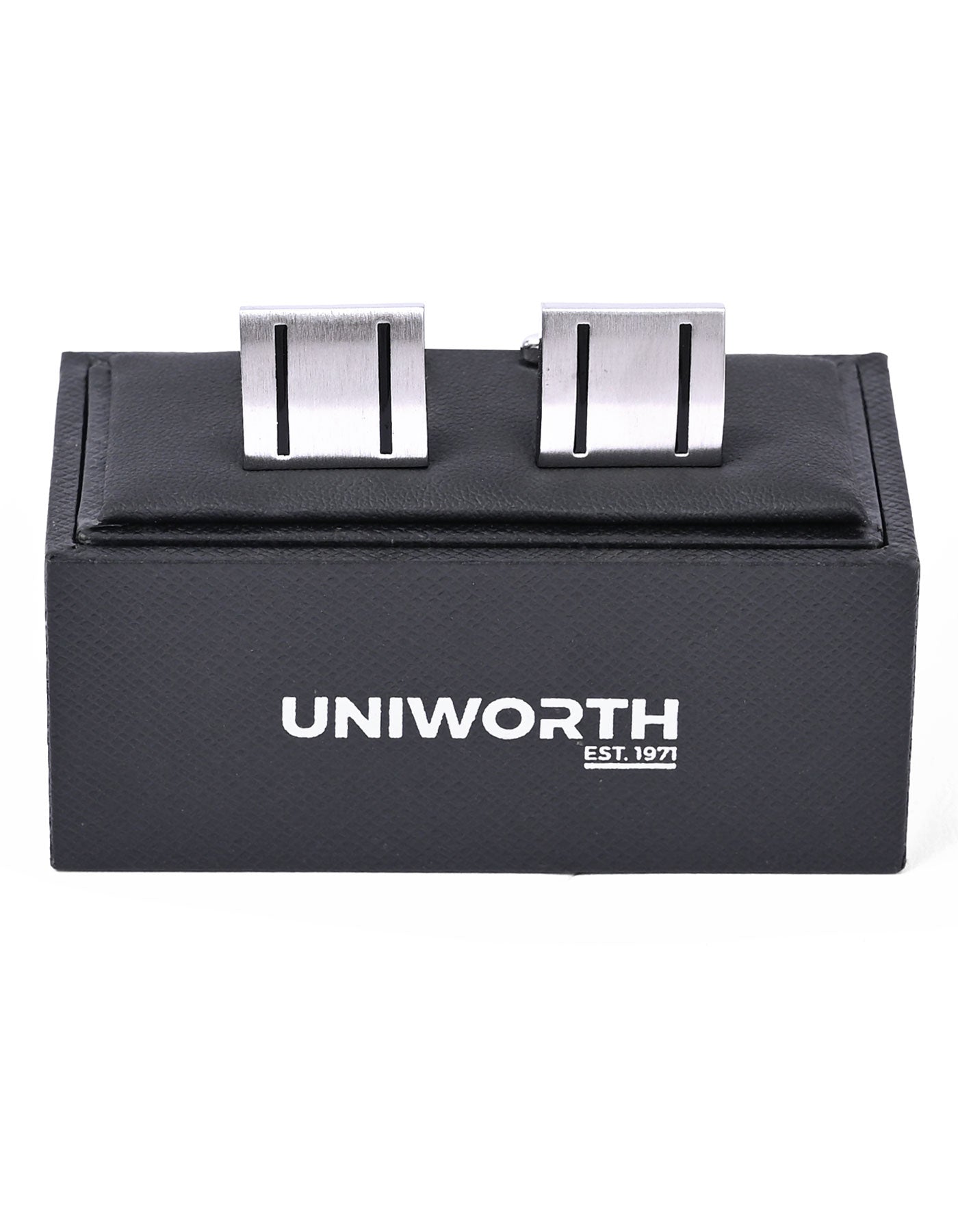 Silver Rectangle Cufflink