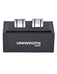 Silver Rectangle Cufflink