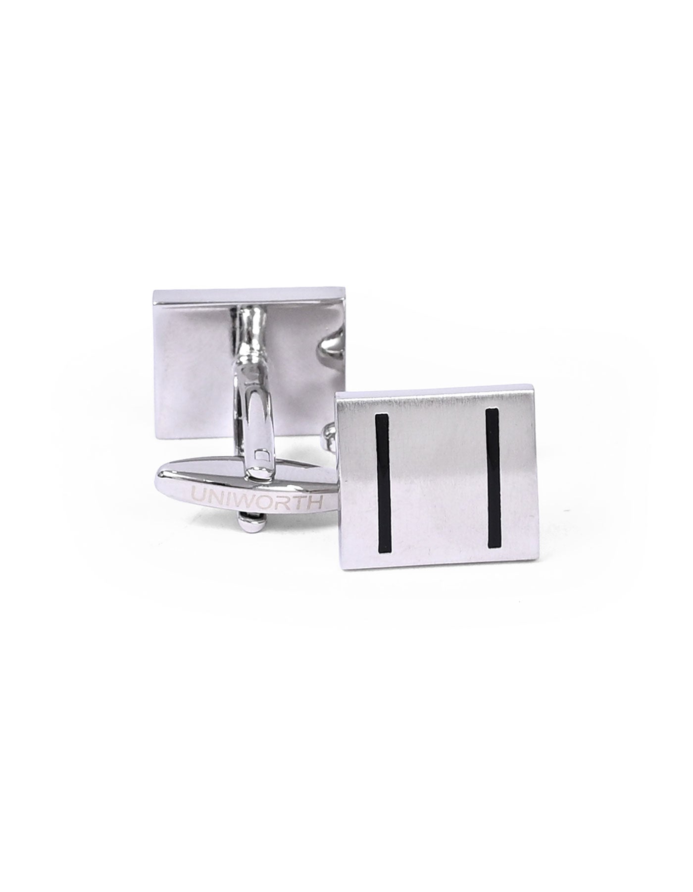 Silver Rectangle Cufflink