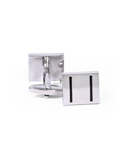 Silver Rectangle Cufflink