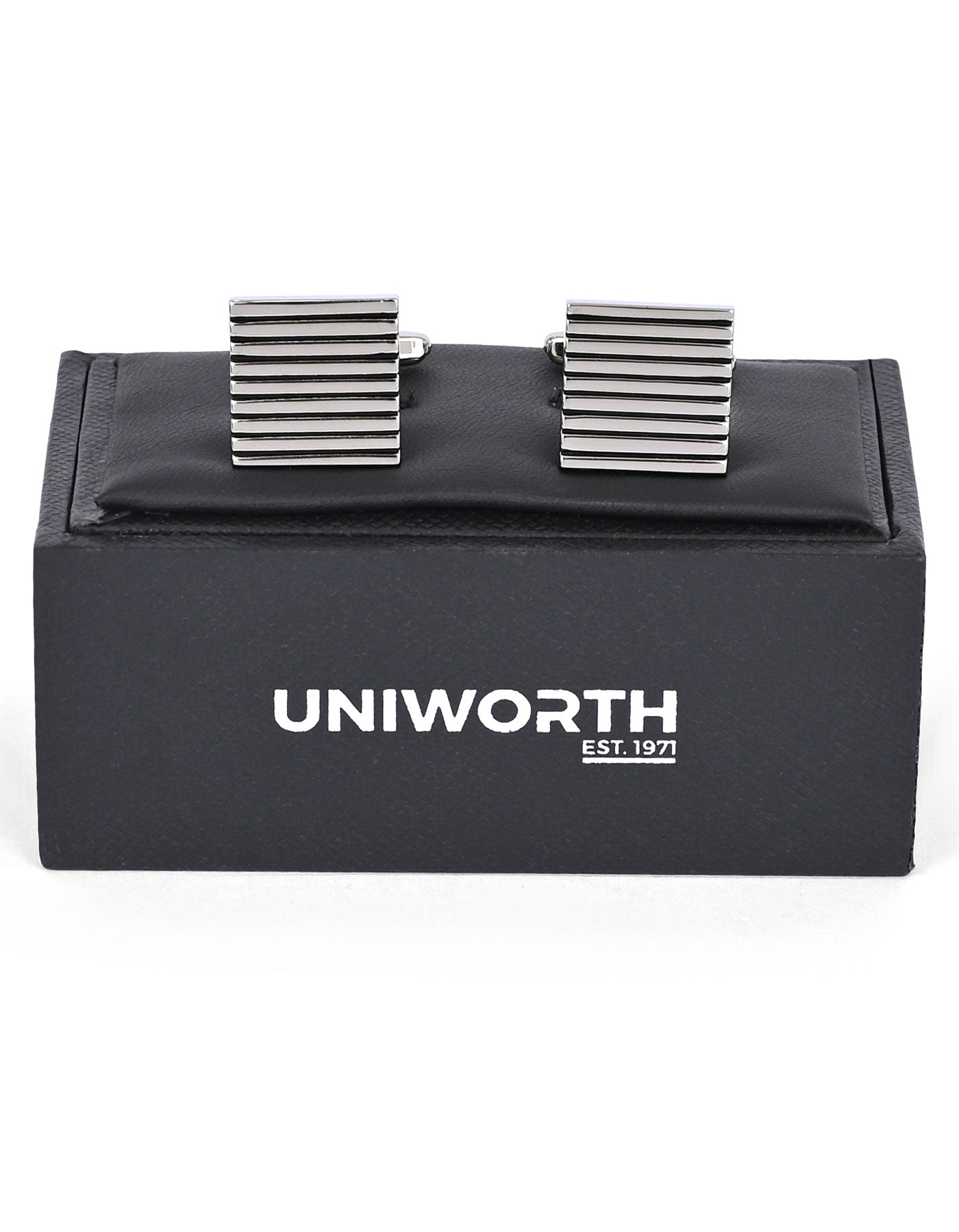 Silver Geometric Cufflink
