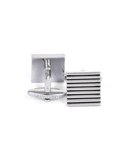 Silver Geometric Cufflink