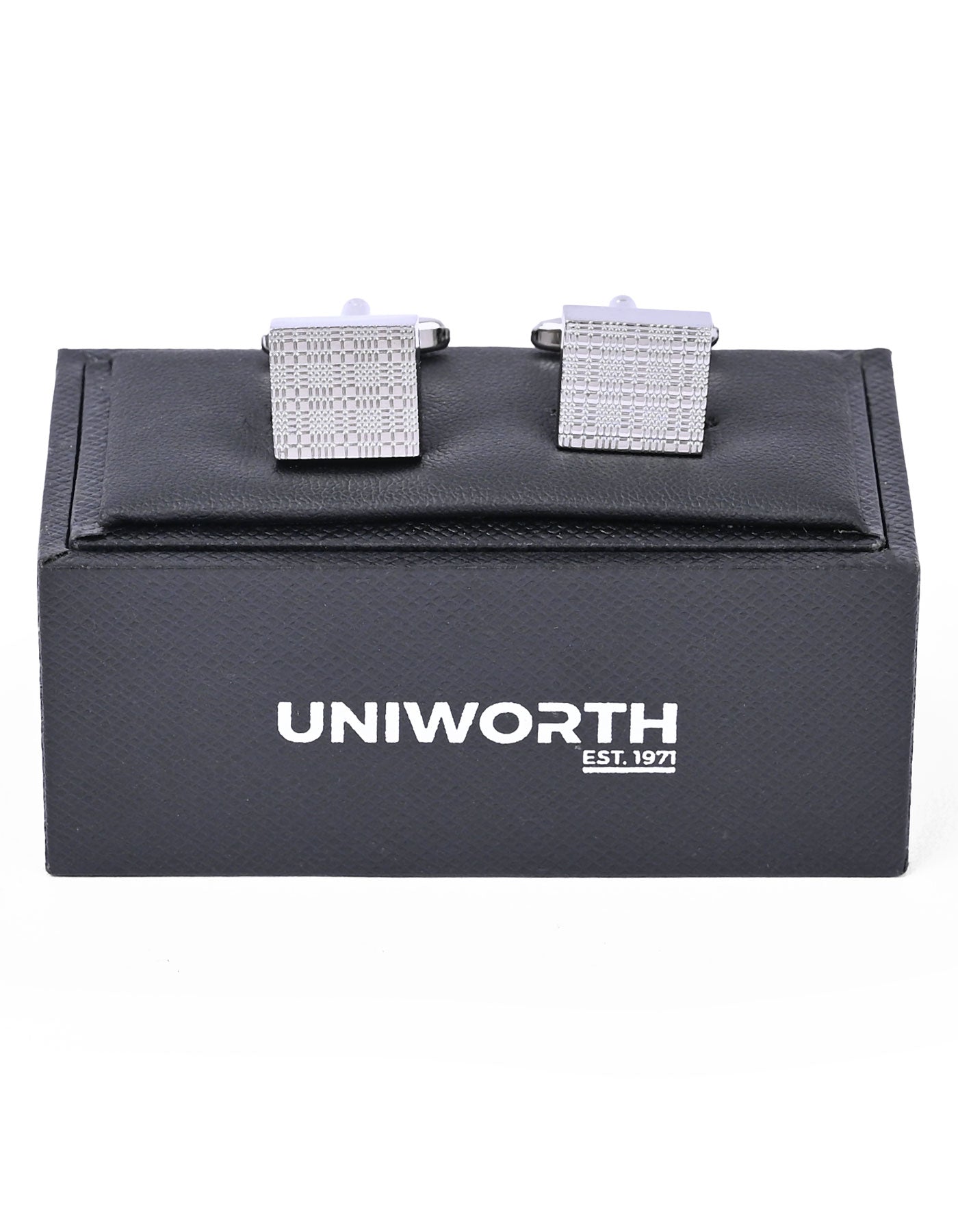 Silver Geometric Cufflink