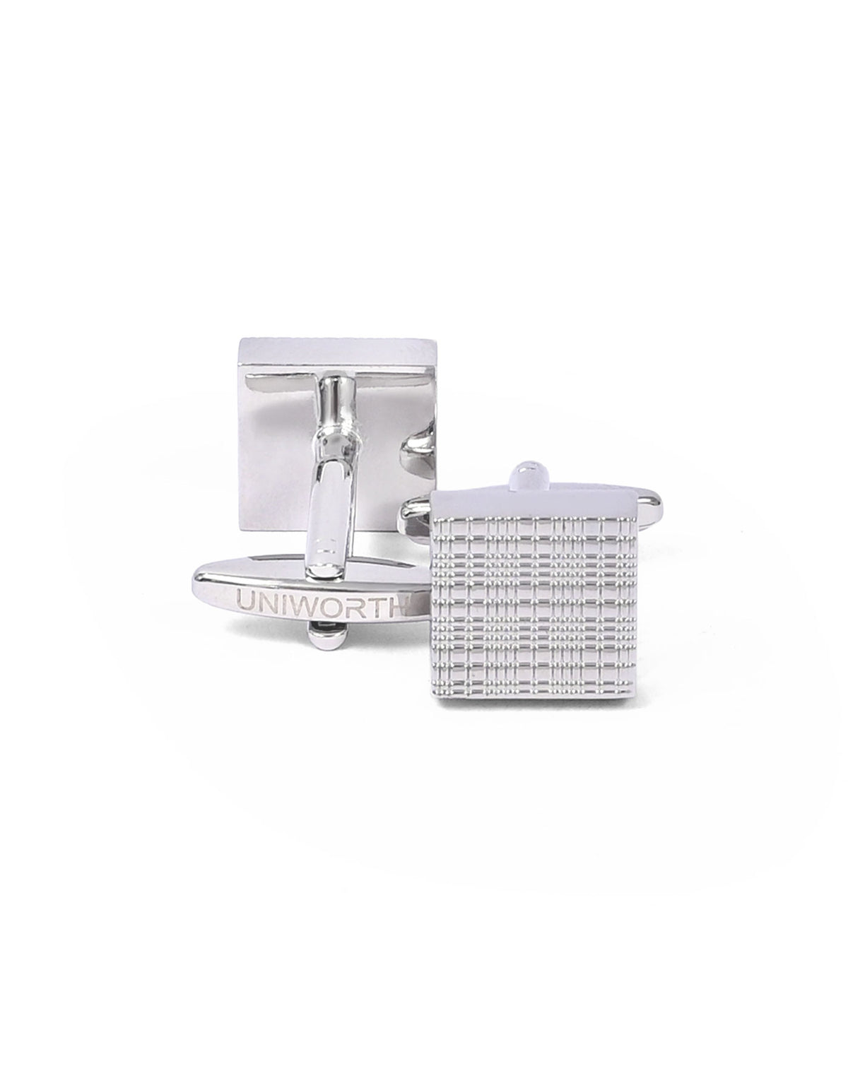 Silver Geometric Cufflink