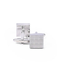Silver Geometric Cufflink