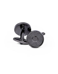 Gun Metallic Circle Cufflink