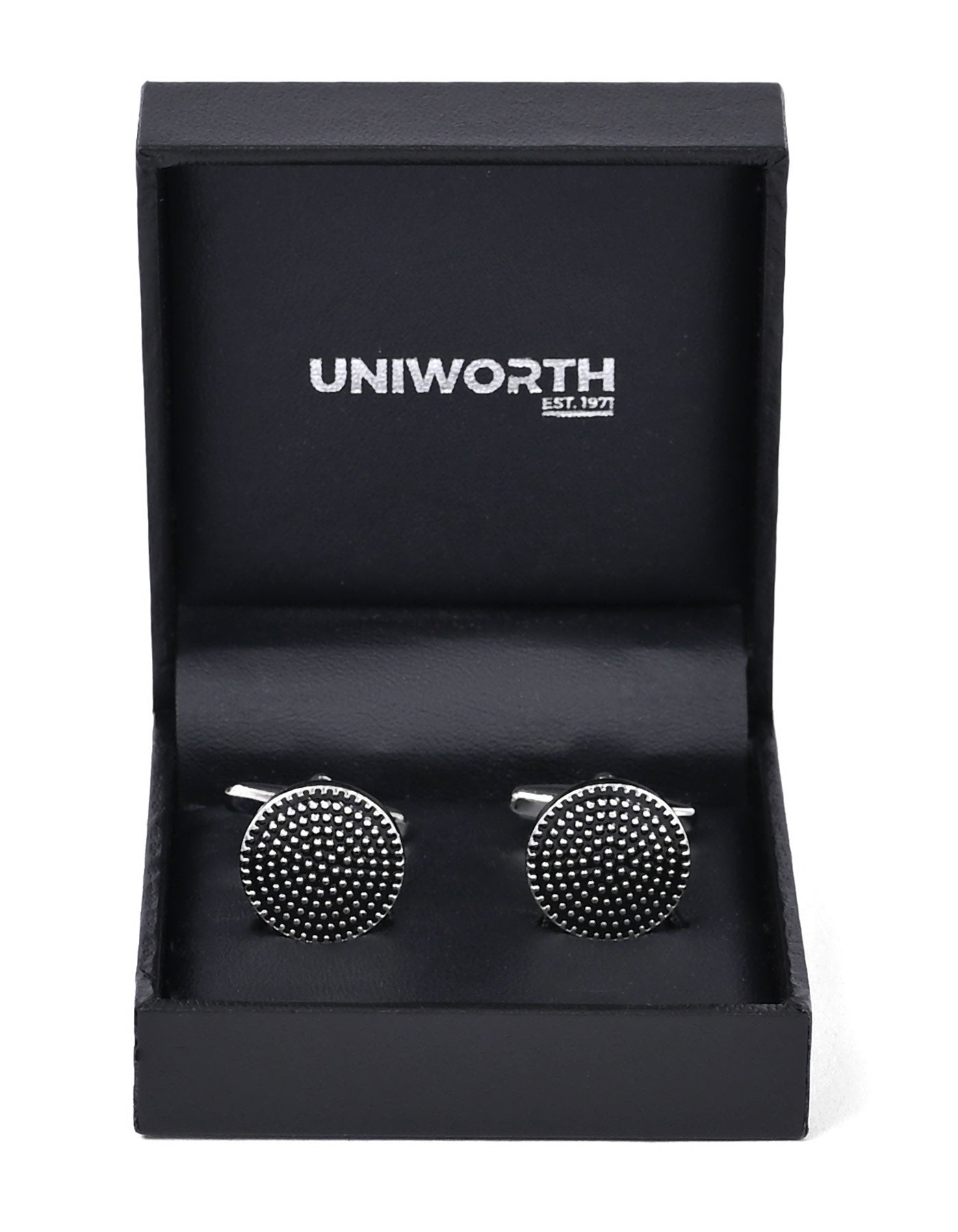 Black Circle Cufflink