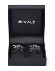 Black Circle Cufflink