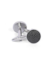 Black Circle Cufflink