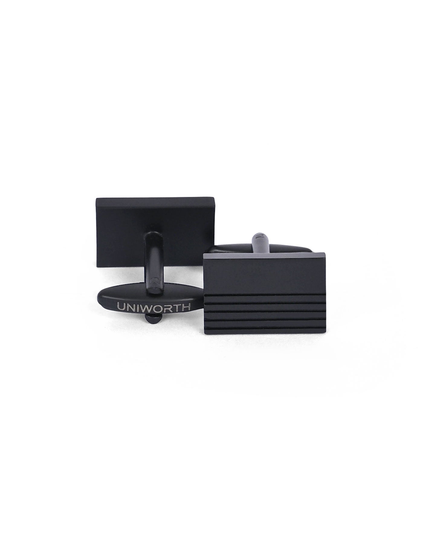 Black Rectangle Cufflink
