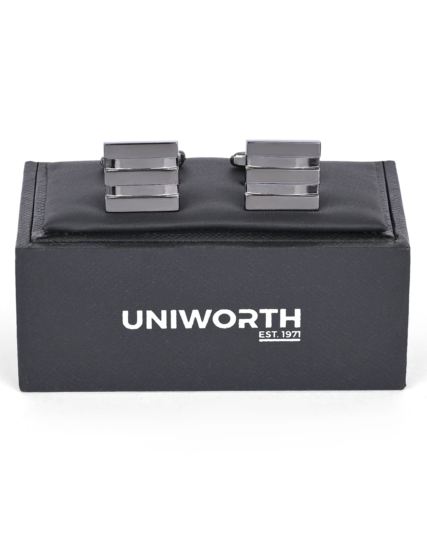 Gun Metalic Rectangle Cufflink