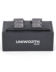 Gun Metalic Rectangle Cufflink