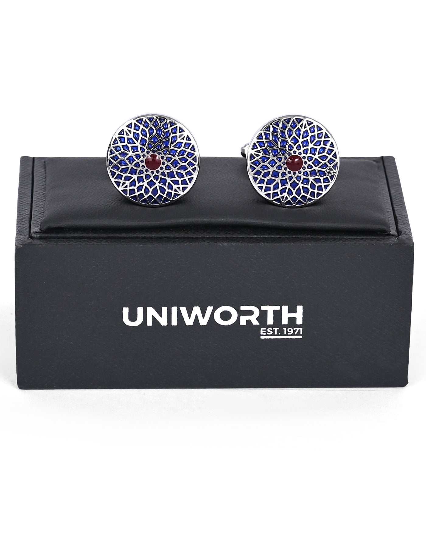 Blue Rectangle Cufflink