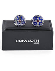 Blue Rectangle Cufflink
