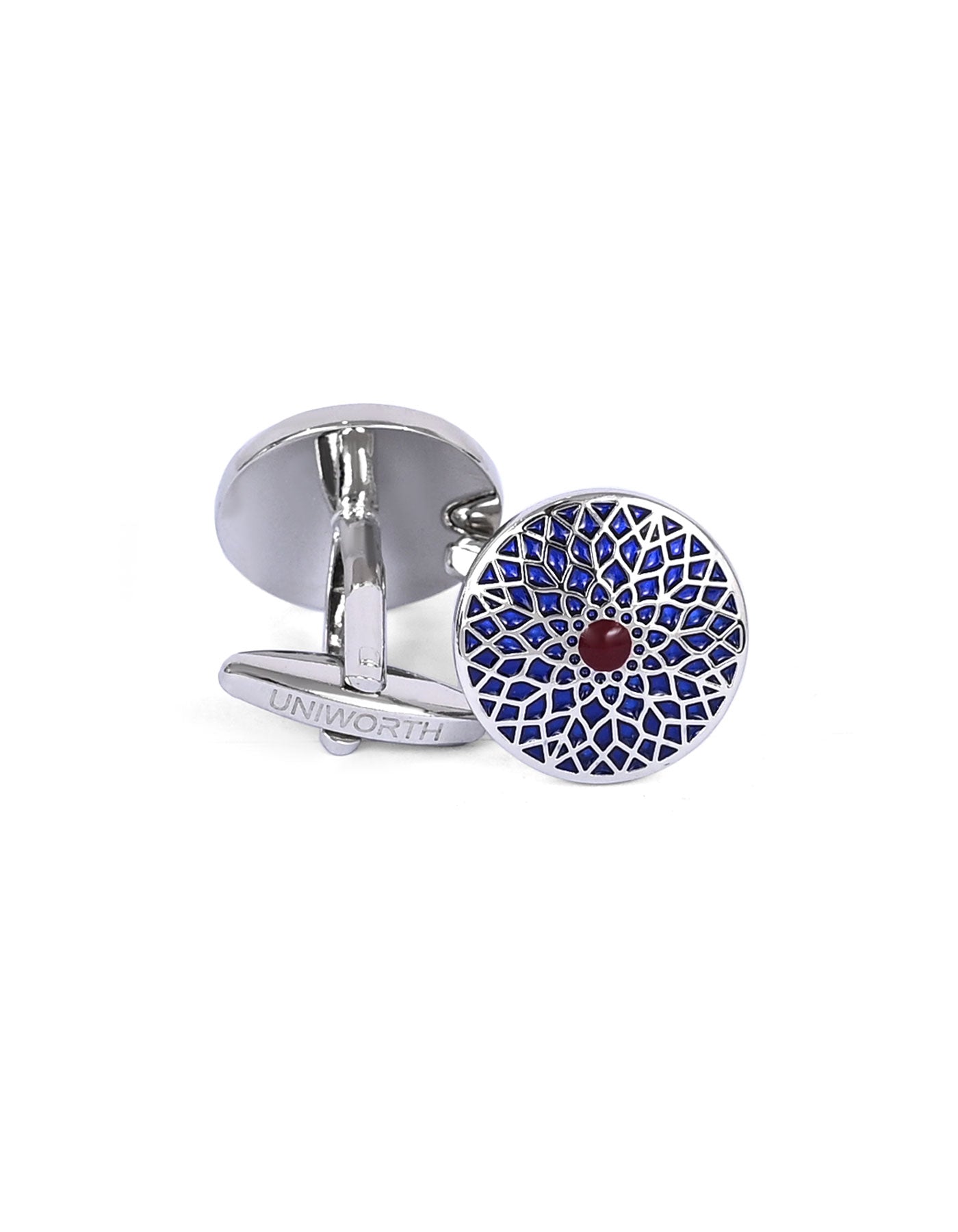 Blue Rectangle Cufflink