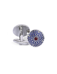 Blue Rectangle Cufflink