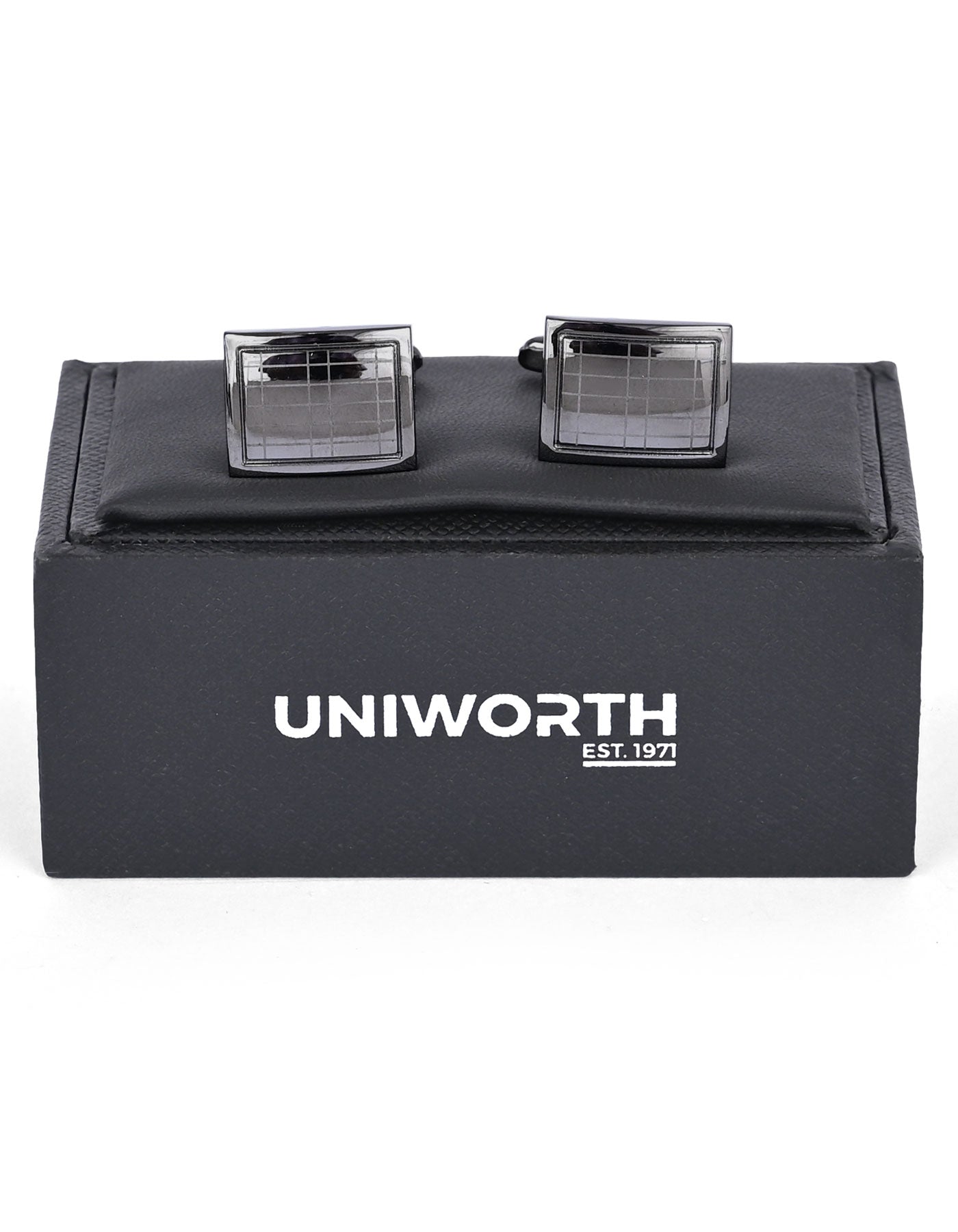 Gun Metalic Rectangle Cufflink