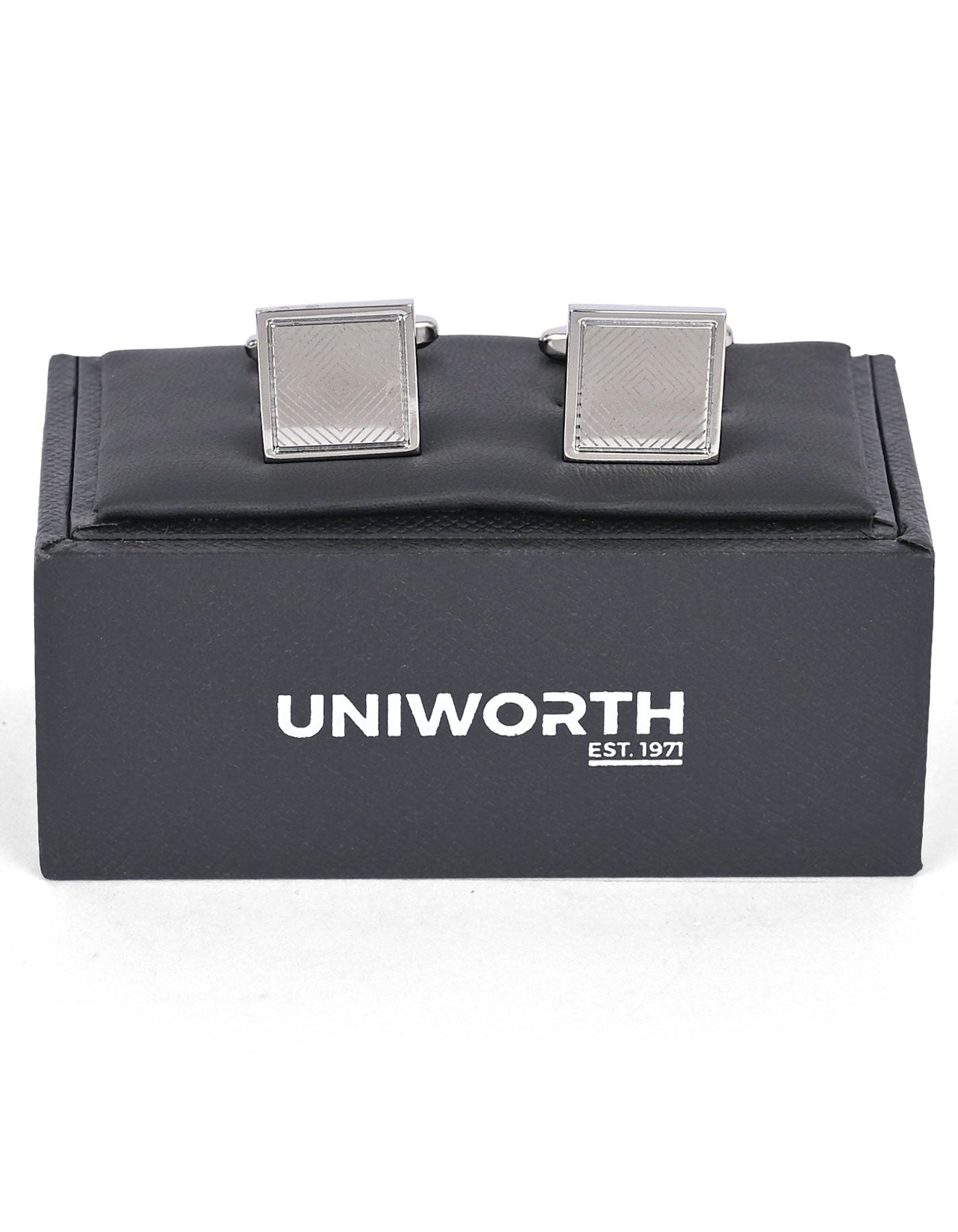 Silver Rectangle Cufflink