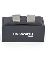 Silver Rectangle Cufflink