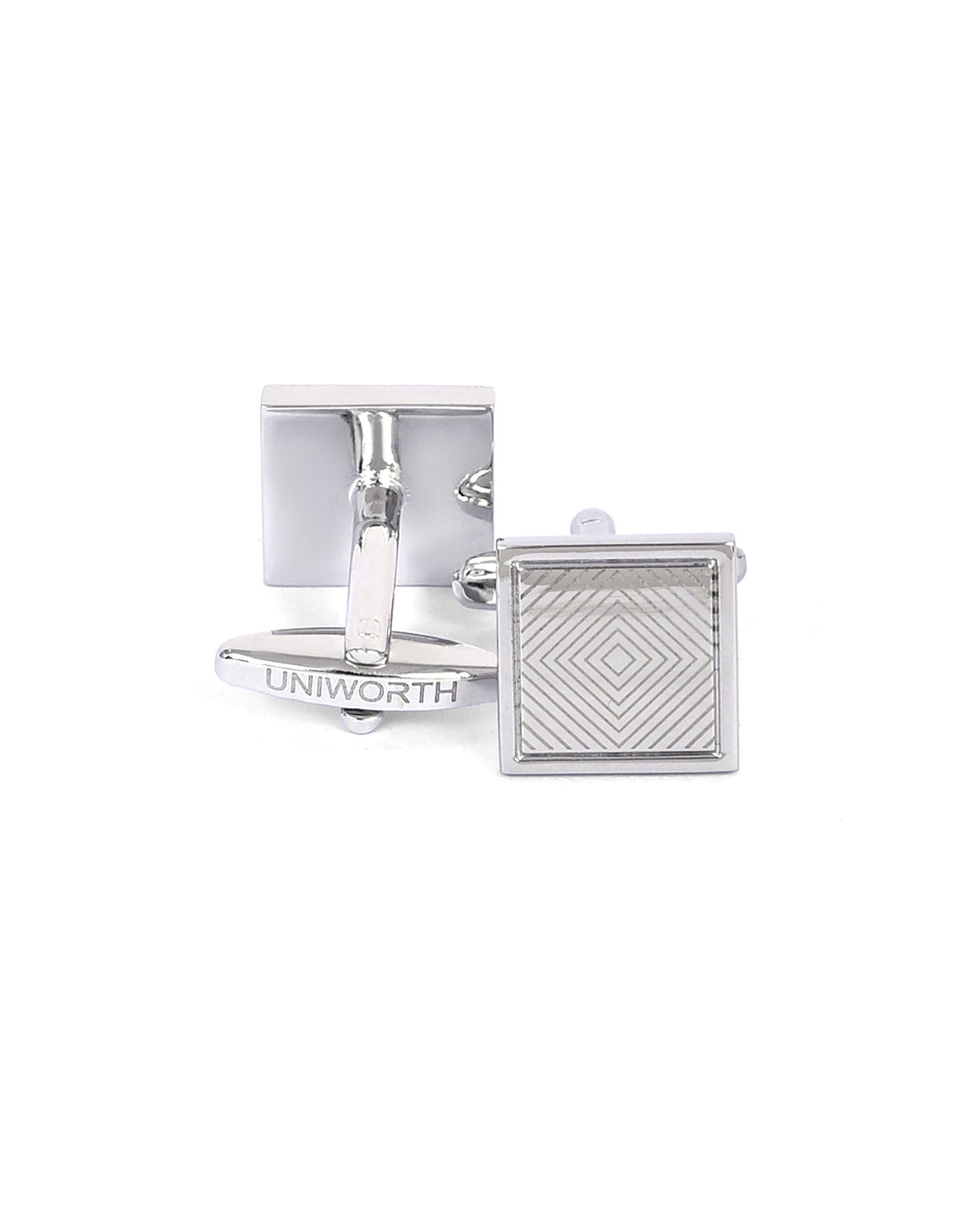 Silver Rectangle Cufflink