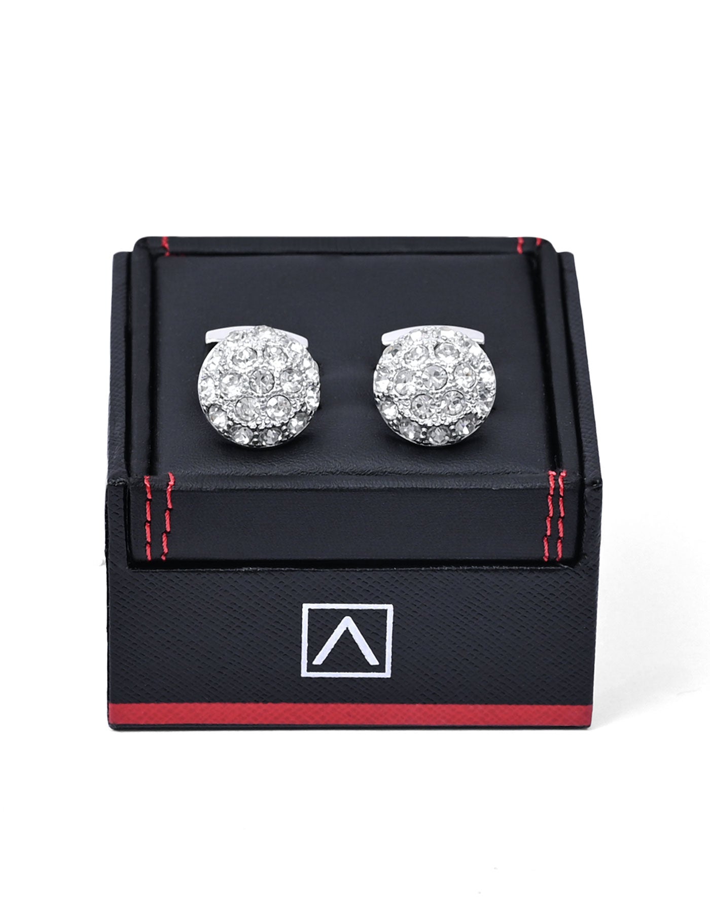 White Crystal Cufflink