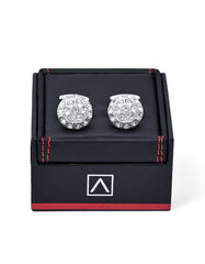 White Crystal Cufflink