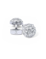 White Crystal Cufflink