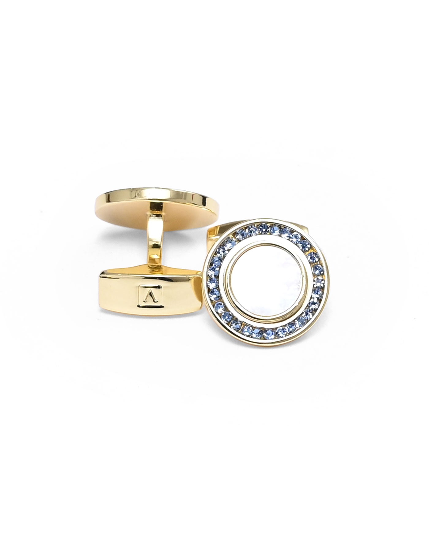 White Crystal Cufflink