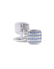 Blue Enamel Cufflink