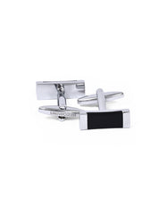 Black Circle Cufflink