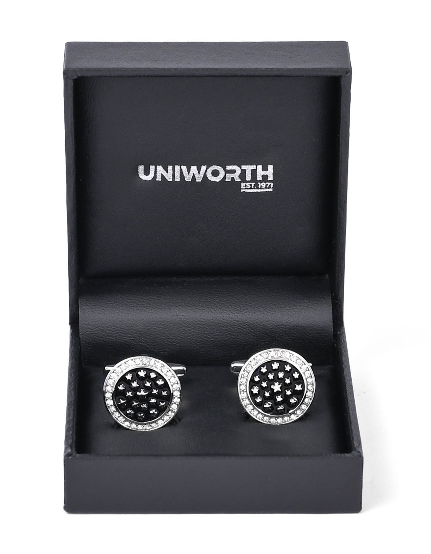 Black Circle Cufflink