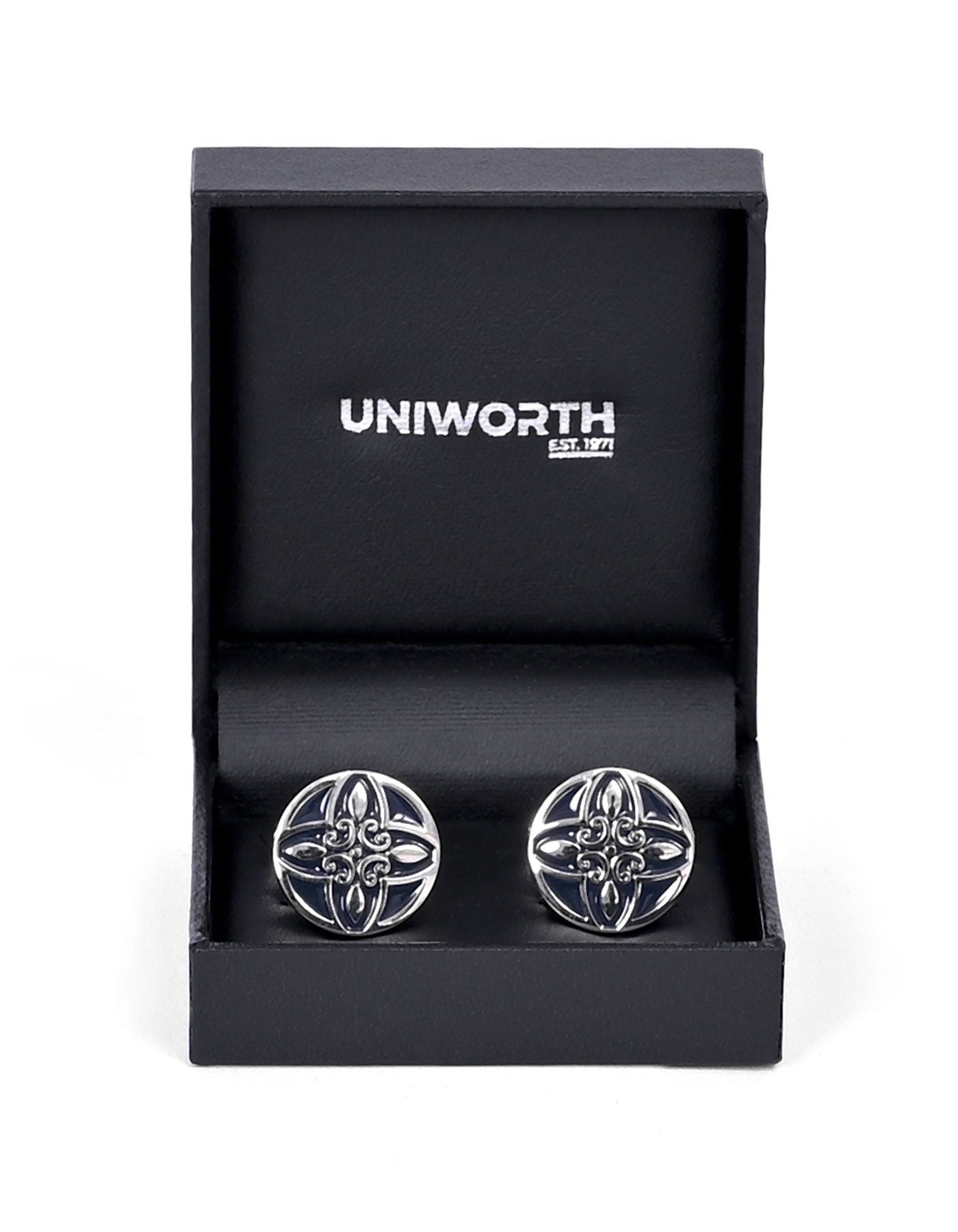 Blue Rectangle Cufflink