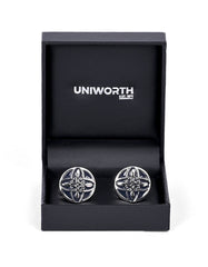 Blue Rectangle Cufflink