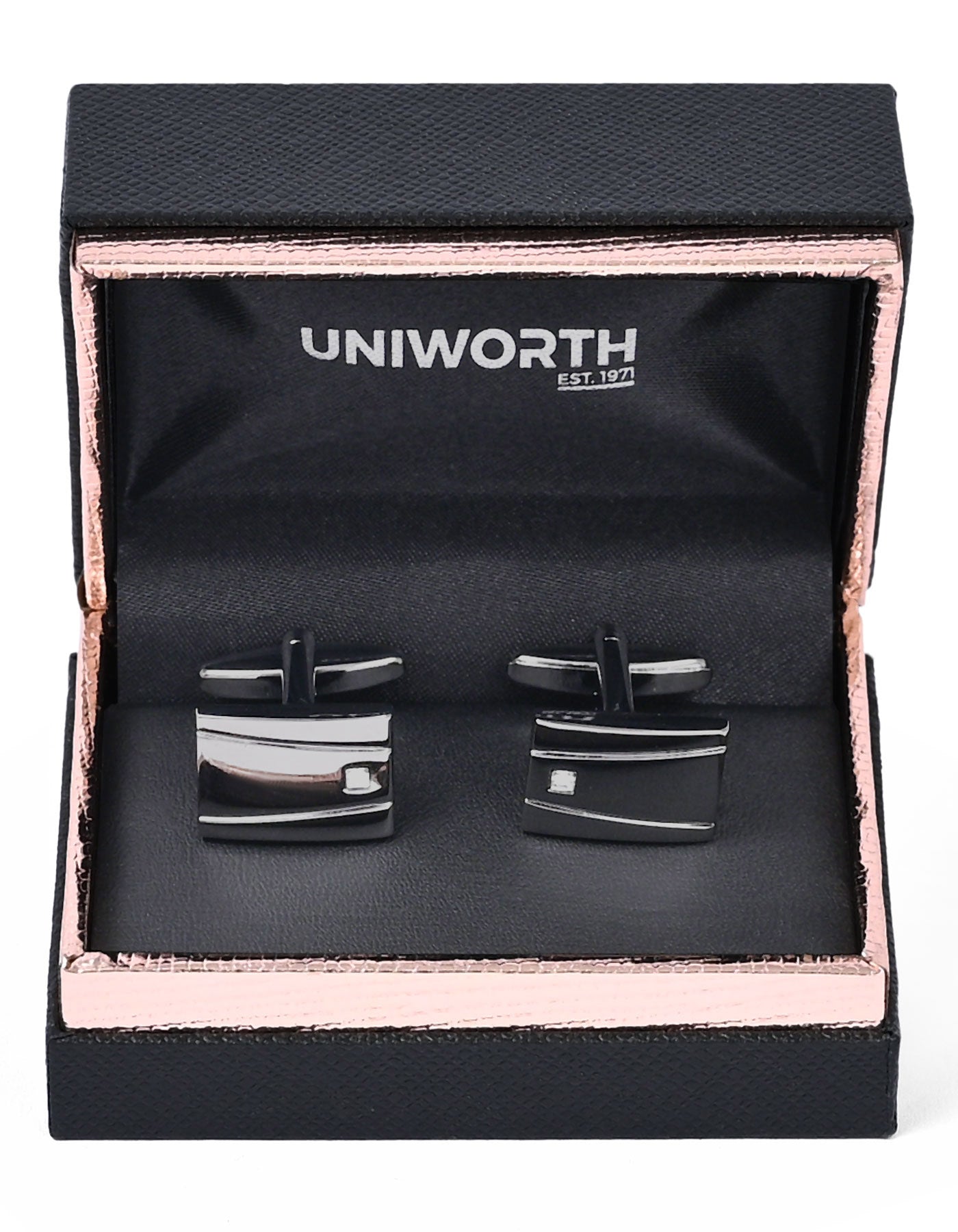Gun Metallic Shiny Cufflink