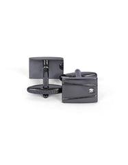 Gun Metallic Shiny Cufflink