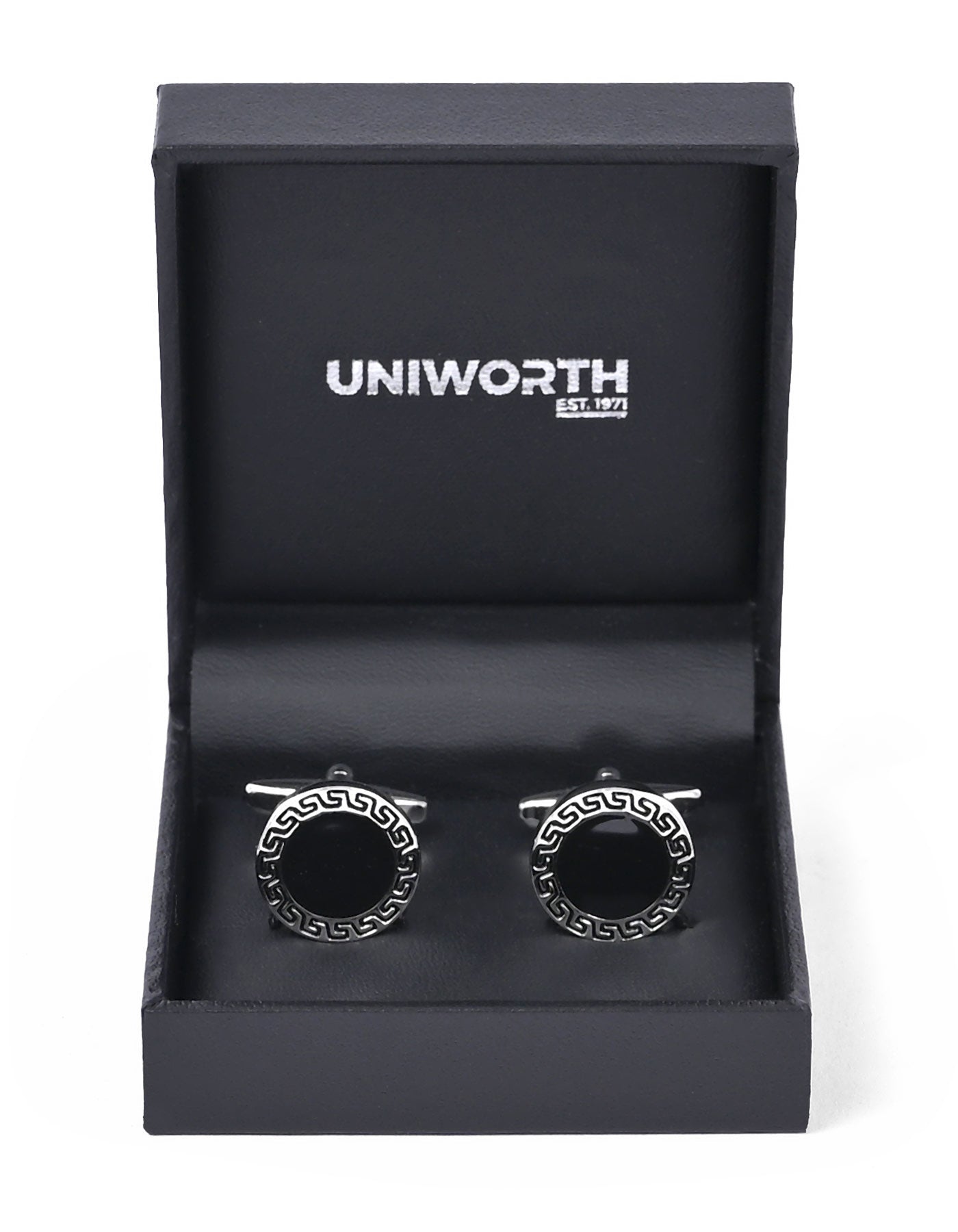 Black Circle Cufflink