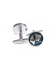 Blue Circle Cufflink