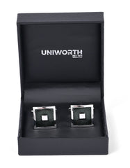 Silver Rectangle Cufflink