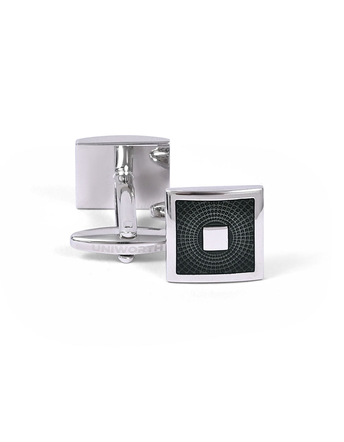 Silver Rectangle Cufflink