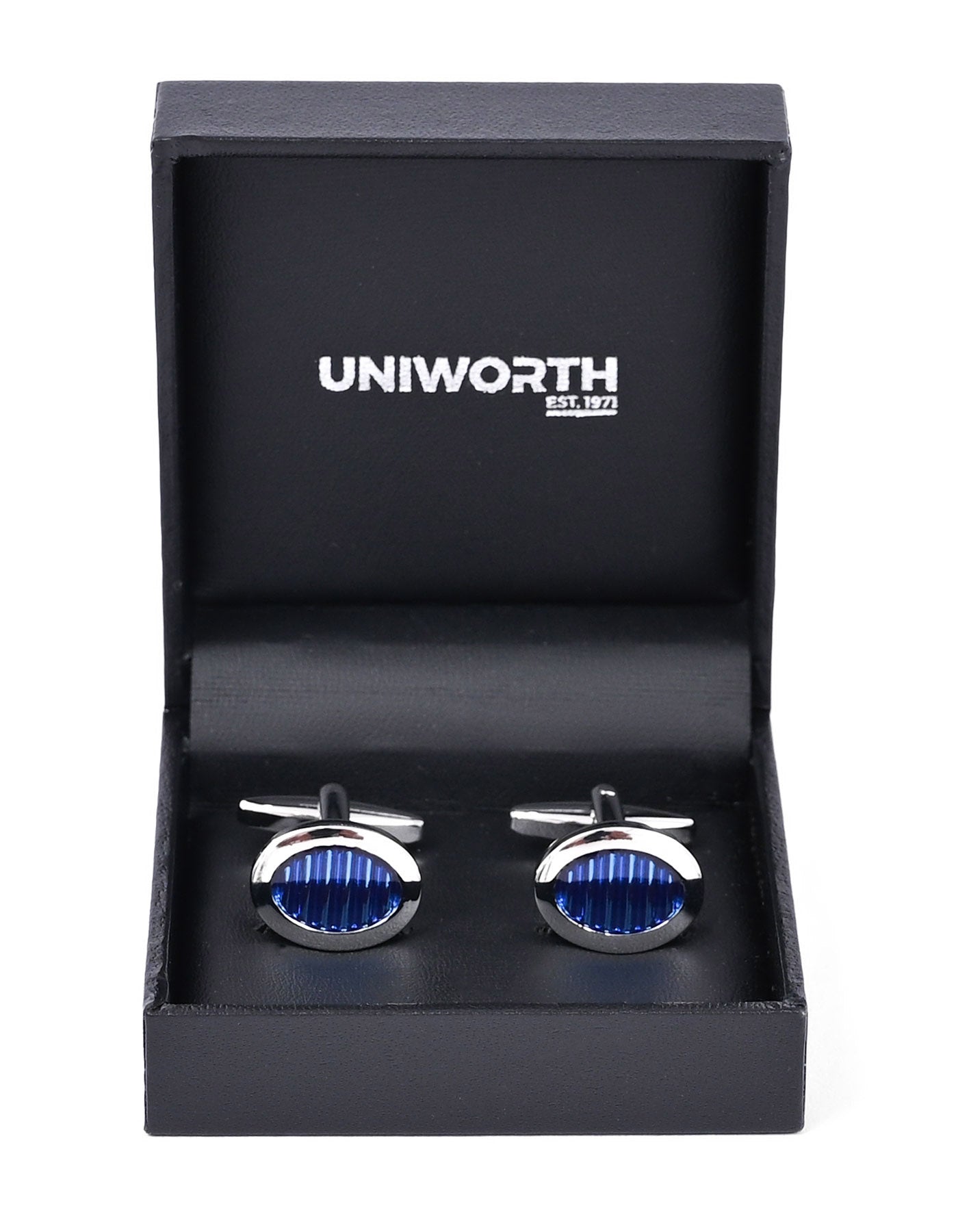 Blue Oval Cufflink