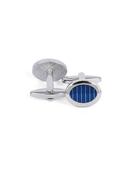 Blue Oval Cufflink