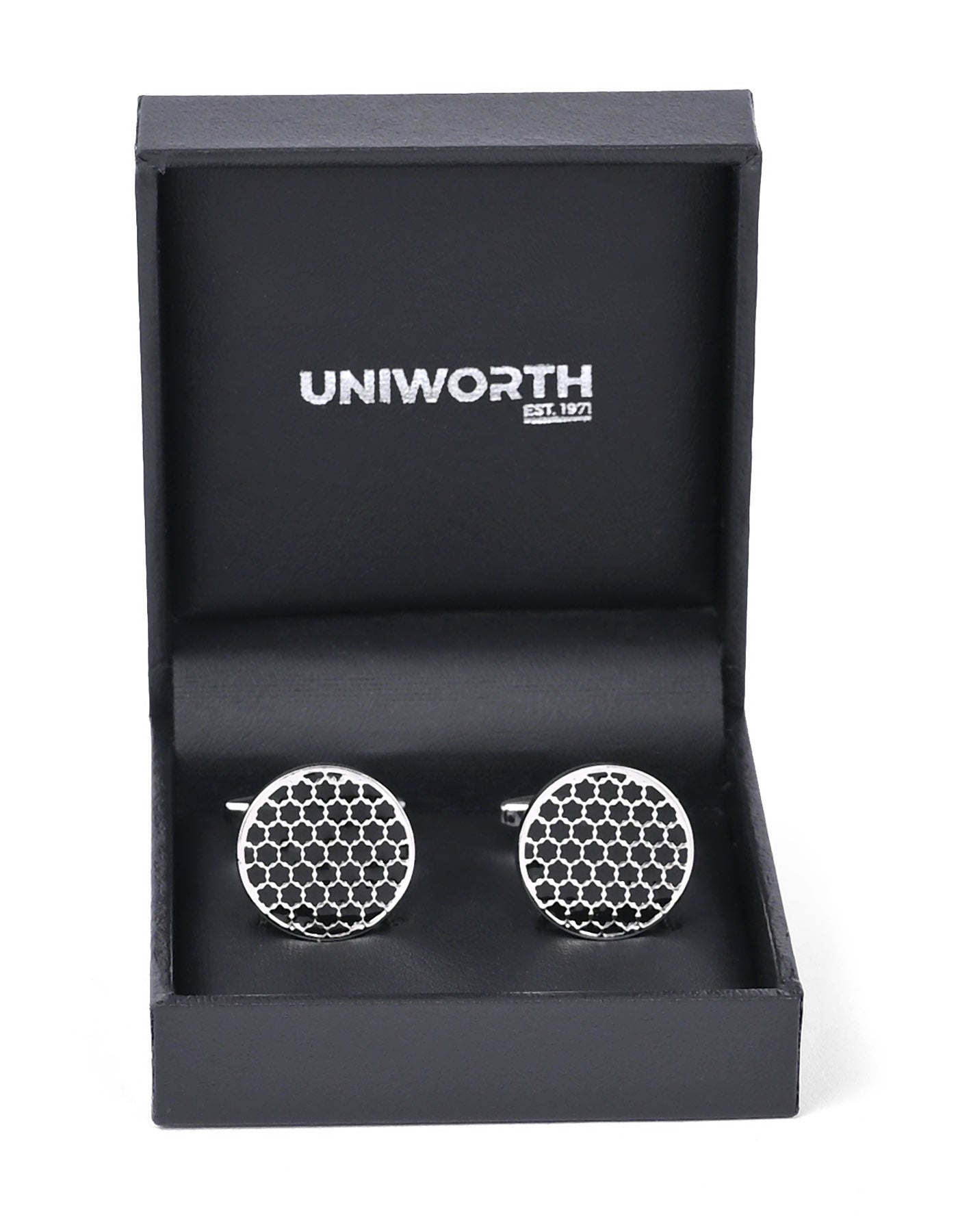 Black Circle Cufflink