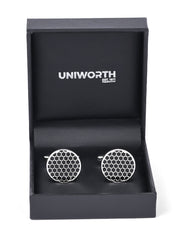 Black Circle Cufflink