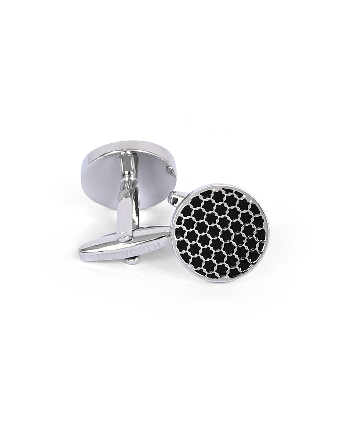 Black Circle Cufflink
