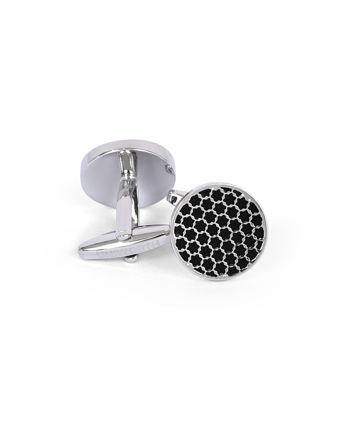 Black Circle Cufflink