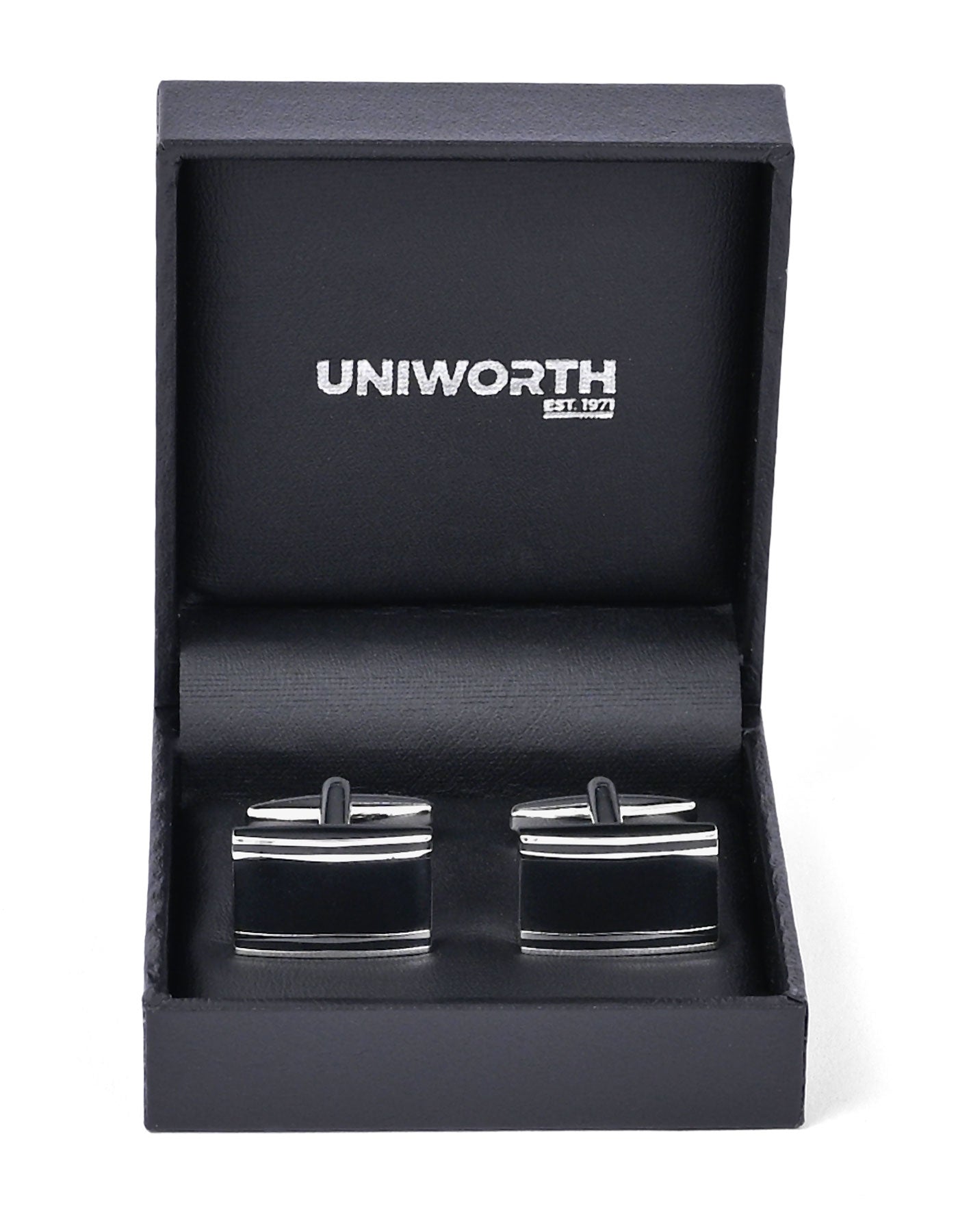 Black Rectangle Cufflink