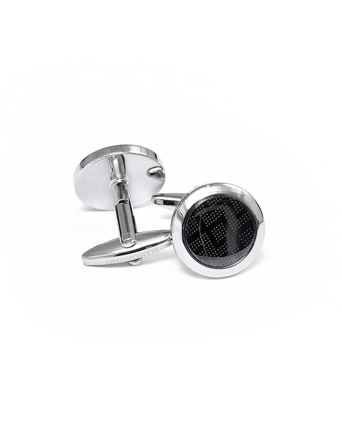 Grey Circle Cufflink